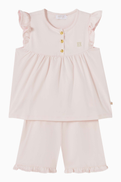 Escada Ruffled Top & Shorts Set