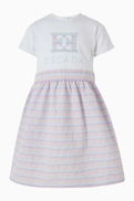 Escada Striped Logo Dress