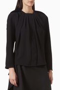 COS Voluminous Pleated Top