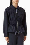 3.1 Phillip Lim Ruched Jacket in Ripstop Fabric