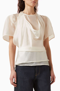 Source Unknown Sevi Veiled Top