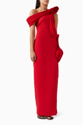 NASS One-shoulder Asymmetrical Maxi Dress