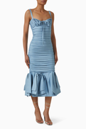 Onori Moonstone Midi Dress in Denim
