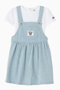 Moschino Two-Piece Striped Dress Set