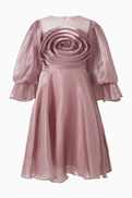 NASS Floral Applique High-Low Dress