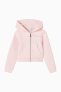 MARC JACOBS Stud Logo Hooded Zip-Up Top