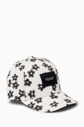 MARC JACOBS Floral Logo Baseball Cap
