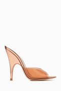 Gianvito Rossi Sofia 110 Mules in Plexi & Leather
