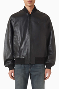Diesel Logo Jacket in Leather