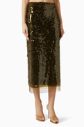 Scanlan Theodore Sequin Pencil Skirt