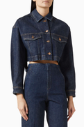 Scanlan Theodore Crop Jacket in Denim