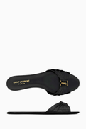 SAINT LAURENT Babylone Slides in Leather