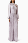 NASS Cadencia Gown in Crepe & Chiffobn