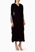 NASS Drape Midi Dress