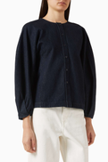 COS Rounded Top in Denim