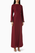 NASS Ruffle Cuff Maxi Dress