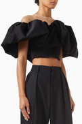 David Koma Off-shoulder Crop Top