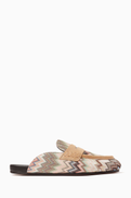 Missoni Bea Zigzag Slides in Leather