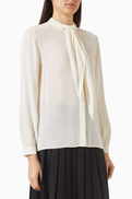 Tory Burch Bow Top in Georgette