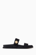 Tory Burch Romy Sport Slides in Leather