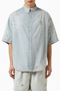 Acne Studios Distressed Shirt in Denim