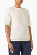 Soft Goat Brushed Sweater in Cashmere