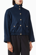 Maje Bomber Jacket in Cotton