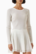 12 STOREEZ Lattice Top in Viscose-blend