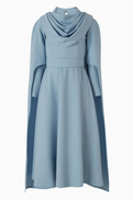 NASS Cowl-neck Flared Dress
