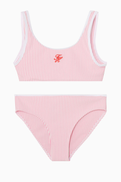 Tommy Hilfiger Logo Embroidery Bralette Bikini Set