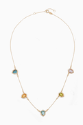 Damas Springs Rosette Necklace in 18kt Yellow Gold