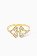 Damas Lace Arabesque Diamond Ring in 18kt Yellow Gold