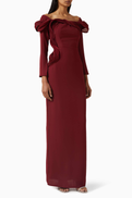 NASS Ruffle One-shoulder Dress