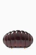 L'AFSHAR Shell Clutch in Resin