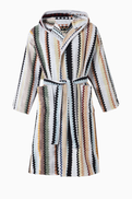 Missoni Curt Zig Zag Bathrobe in Terry Cotton