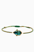 Lito Small Giada Macrame bracelet in 14kt Gold