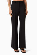 Theory Fluid Flared Pants in Wool