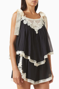 Zimmermann Roselight Cami Top in Cotton-silk