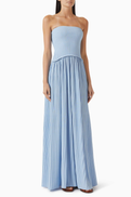 Solid & Striped Strapless Soglio Maxi Dress