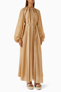 Zimmermann Mahon Maxi Dress in Silk