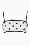 Self-Portrait Polka-dot Bikini Top