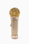Judith Leiber Microphone Diva Crystal-embellished Clutch