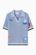 MC2 Saint Barth Crochet Pixie Polo Shirt