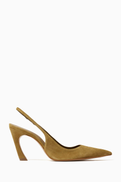 Schutz Modern 90 Slingback Pumps in Suede