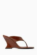Schutz Modern 93 Thong Mules in Leather