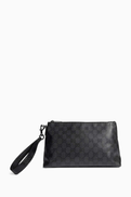 Gucci Medium GG Pouch in Coated Canvas