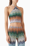 Missoni Halterneck Crop Top