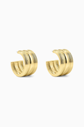Luv Aj Canyon Hoops Earrings in 14kt Gold-plated Brass