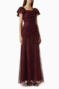 NASS Draped Gown in Lace