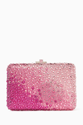 Judith Leiber Slim Slide Gradient Caviar Clutch